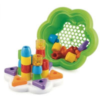 Настольная игра Quercetti 0270 Мозаика FANTACOLOR Daisy Basket Chiodin - box