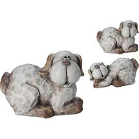 Декор H&S 53699 Figurina Caine 17x10x12cm, ceramica