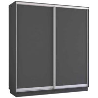 Dulap Mobildor-Lux Fox uși glisante din PAL (180x60x230H cm) Anthracite