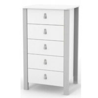 Комод-пеленатор Veres 34.1.351.2.17 600 Монако бело-cерый