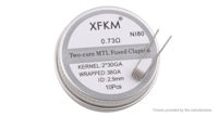 XFKM Coil - MTL fused clapton - Ni80 - (0.73_ohm) - 10pcs