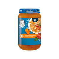 Gerber Piure Junior Risotto cu curcan și legume, 12+ luni, 250 gr