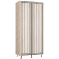 Шкаф Mobildor-Lux Арон с раздвижными дверями с планками (100x60x200H см) Sonoma