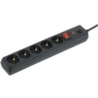Фильтр электрический IEK 201104 Prelungitor cu filtru сф-05k 5prize 16a 5m 3x1mm negru