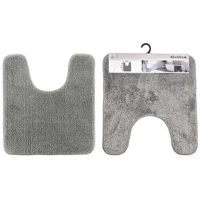 Аксессуар для туалета Tendance 55737 Covoras WC 45x50cm, microfibra, gri