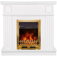 Șemineu electric ArtFlame Marina & Galileo gold, 997x1034x270 mm, Alb