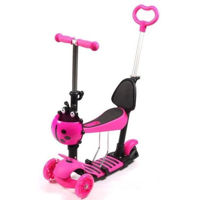 Trotinetă New World 0077 pentru copii 5in1 (roz), 05316
