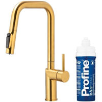Bateria bucătărie kfa armatura Duero Pure Style с фильтром Profine blue small вытяжной матовое золото