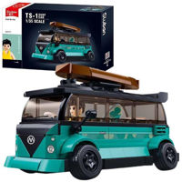 Конструктор Sluban B1191 Bus cu surfer, scara 1:35, 276 elem.