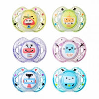 Tommee Tippee пустышка силиконовая  Fun, 0-6мес. 2шт