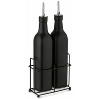 Контейнер для хранения пищи Tadar Набор бутылочек для масла и уксуса Black Matte 2pcs