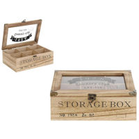 Короб для хранения Promstore 47756 Organizator pentru ceai 24x17x8.5cm Country Club