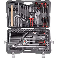 Набор ручных инструментов Force 41421 Набор инструмента 1/4, 3/8, 1/2, 142 пр.