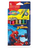 Set de markere metalice 6 culori- Colorino Disney SpiderMan