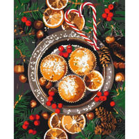 Картина по номерам BrushMe BS52722 40*50 cm (în cutie) Bunătăți de Crăciun