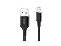 Micro-USB Cable XO, Braided NB143, 2M, Black