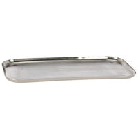 Поднос/столик кухонный Promstore 27441 Поднос металлический с бортиком 38x18сm, серебрянный