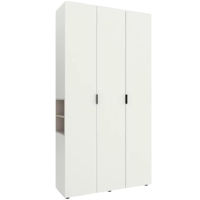 Dulap Nex Home A015L cu usi batante, 1200x420x2300mm, Cashmere/White Snow