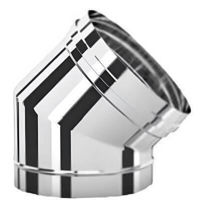 Дымоход miscellaneous Отвод из нержавеющей стали 45° d 180