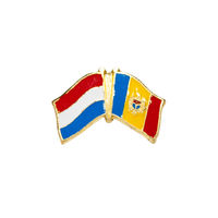 Значок - Флаг Нидерланды & Молдова