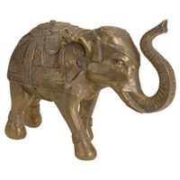 Декор Promstore 47437 Статуэтка Слон 36x13x9cm, керамика, золотой