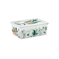 Короб для хранения KIS 38588 Коробка с крышкой C-box Tropical S 11l, 37x26xH14cm