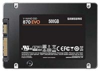 2.5" SATA SSD 1.0TB Samsung  870 EVO "MZ-77E1T0BW" [R/W:560/530MB/s, 98K IOPS, MGX, V-NAND 3bit MLC]