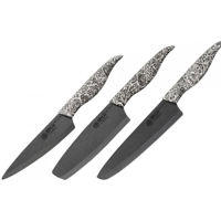 Набор ножей Samura INCA lama zirconia ceramic negru 3buc. (SIN-0220B)