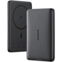 Аккумулятор внешний USB (Powerbank) Baseus E0027201, PicoGo AM41 Ultra-Slim Qi2 Magnetic, Cosmic Black