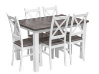Set alb masa cu 4 scaune NILO