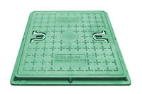 cumpără Capac canalizare compozit patrat 600x600 mm / 20 kN (2 t) (verde) (700x55 mm, 28 kg) în Chișinău