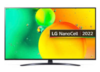 55" LED TV LG 55NANO766QA, Black (3840x2160 UHD, SMART TV, DVB-T/T2/C/S2)