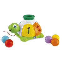 Головоломка Chicco 10622 Игрушка-черепаха 2 в 1, сортировка и сюрпризы, 1-4 года