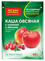 Terci de ovăz cu afine roşii şi mere Iasno Solnishko, 45g