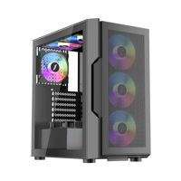 Carcasă PC 1stplayer T7-P Black, ATX w/o PSU (T7-P-BK-4F2)