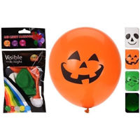 Декор Promstore 42649 Set baloane cu Halloween LED, D30cm 3buc, 3 modele