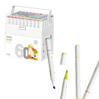 Набор для творчества Mideer MD4186 Set markere pentru schițe cu două capete, 60 culori