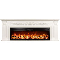 Șemineu electric ArtFlame Bella & Tanzania, 700x1900x270 mm, Alb