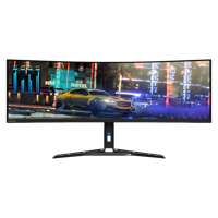 44.5" LENOVO R45w-30,Black,Curved-VA,5120x1440,170Hz,FreeSync,0.5msMPRT,450cd,CR3000:1,HDMI+DP,Spkrs