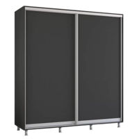 Dulap Mobildor-Lux Aron-P uși glisante din PAL (200x60x210H cm) Anthracite
