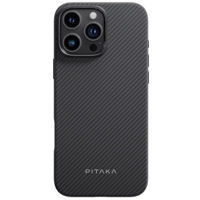 Чехол для смартфона Pitaka Military-Grade Protective Case for iPhone 16 Pro Max Black/Grey Twill 600D (KI1601PMPA)
