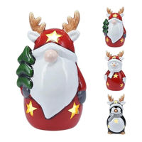 Decor de Crăciun și Anul Nou Promstore 54313 Suvenir LED Figurina cu coarne, 15cm