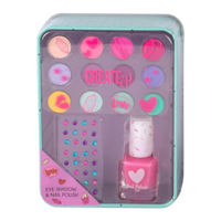 Set de creație Create it! 84528B Set contur de ochi si oja in cutie metal