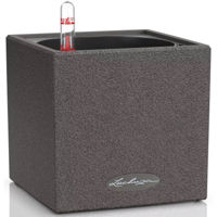 Ghiveci pentru flori Lechuza Canto Stone 14, Graphite Black