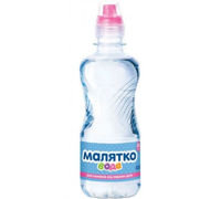 Вода детская питьевая Малятко 0,33 л спорт