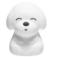 Ночной светильник misc Cute Series Puppy Silicone White