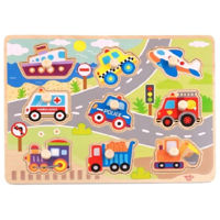Головоломка Tooky Toy 43253 puzzle din lemn TY860