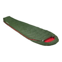 Спальный мешок High Peak Pak 1000, 8/4/-10 °C, green-red, 23250