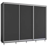 Dulap Mobildor-Lux Aron uși glisante din PAL (260x60x200H cm) Anthracite