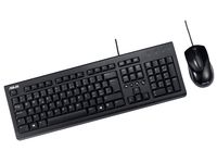 Keyboard & Mouse Asus U2000, Multimedia, Elegant style, Silent, Solid construction, Black, USB